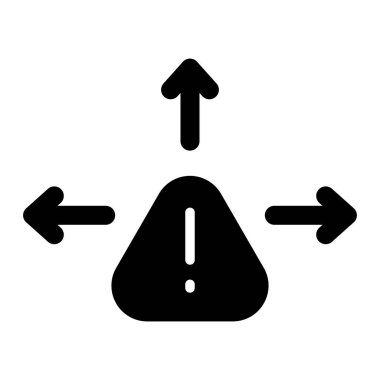 Çeşitlendirme simgesi, vektör illüstrasyonu 