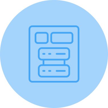 Sunucu web simgesi, vektör çizim