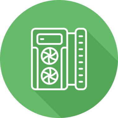 Oyun PC simgesi, vektör illüstrasyonu basit tasarım