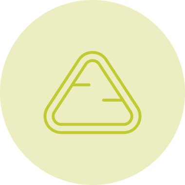 üçgen simgesi web basit illüstrasyon