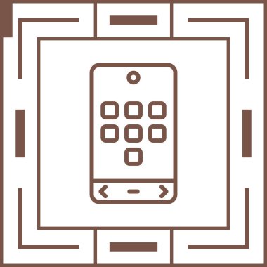 Simge Uygular. Uygulamalar Pictogram. Programlar İmza, Vektör İllüstrasyonu