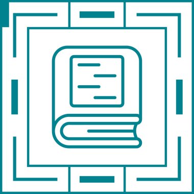 kitap web simgesi, vektör illüstrasyonu 