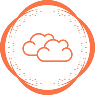 Bulut. Web simgesi basit illüstrasyon 