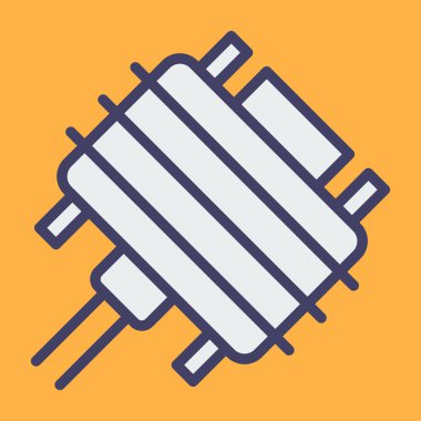 Dvi Simgesi İşareti, Basit Vektör İllüstrasyonu Beyaz Arkaplanda İzole Edildi