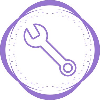 Spanner web simgesi vektör illüstrasyonu 