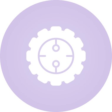 Teçhizat Web simgesi basit illüstrasyon
