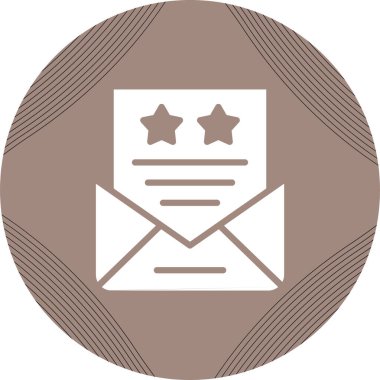 Bir harf simgesinin vektör illüstrasyonu 