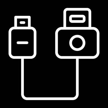 usb simgesi, web tasarımı için illüstrasyon