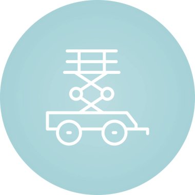 Makas Kaldırma simgesi vektör illüstrasyonu    