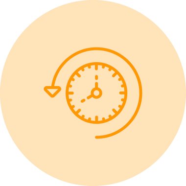 Saat. Web simgesi basit illüstrasyon 