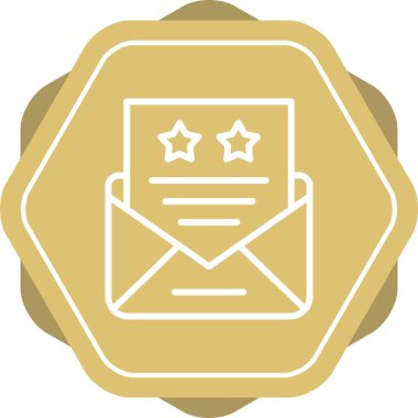 Bir harf simgesinin vektör illüstrasyonu 