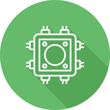 Kablo bezi. Web simgesi basit illüstrasyon