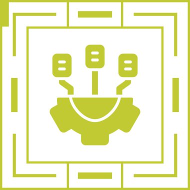 Altyapı bir Servis simgesi, vektör illüstrasyonu basit tasarım