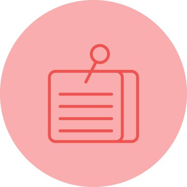 Yapışkan Notlar İmza Çizim Vektörü izole edildi. Not Simgesi. Bellek Simgesi