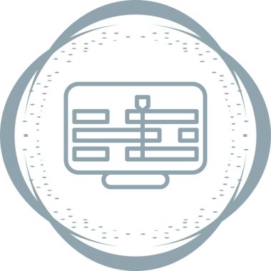 Zaman Çizgisi Web simgesi vektör çizimi