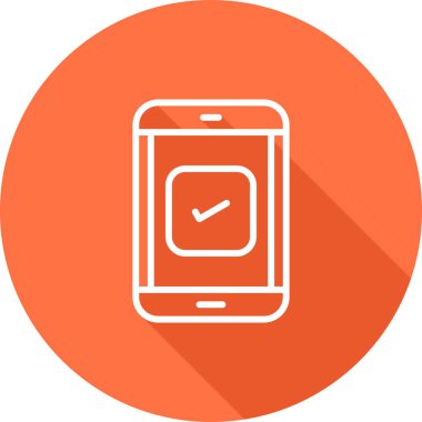 Kendini Kontrol Et web simgesi vektör illüstrasyonu