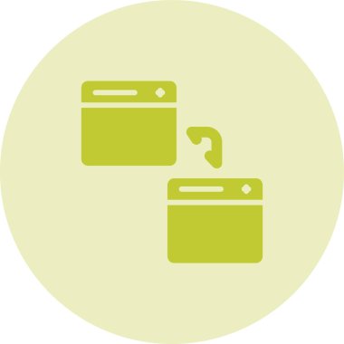 Web simgesi vektör illüstrasyonunu transfer et