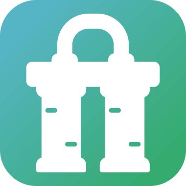 Su Filtresi ağ simgesi, basit vektör illüstrasyonu