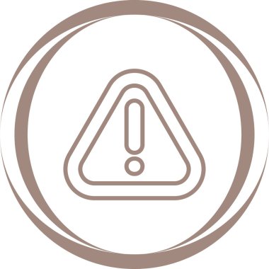 Uyarı tehlike simgesi web basit illüstrasyonuName