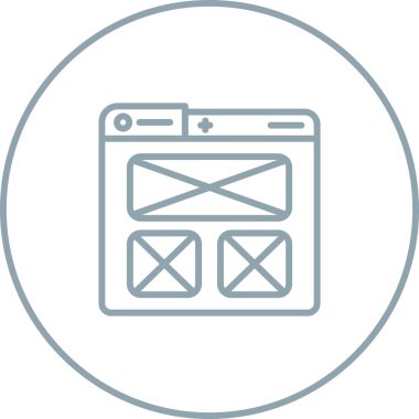 Web simgesi vektör illüstrasyonunu imzala