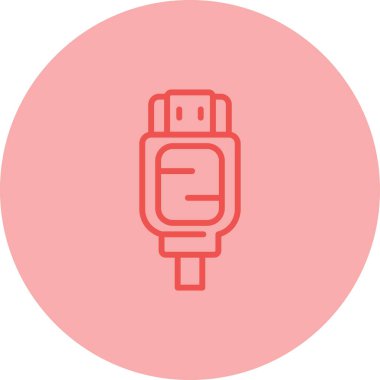 hdmi simgesi, web tasarımı için resimleme