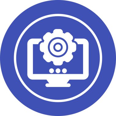 Ayarları satırı simgesi, vektör çizim 