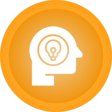 Beyin Fırtınası simgesinin vektör çizimi