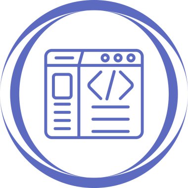 Web tasarım simgesi, vektör illüstrasyonu 