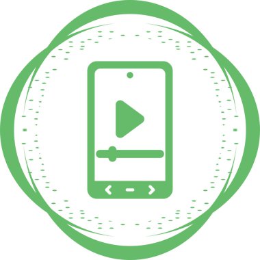 Video player vector icon design 