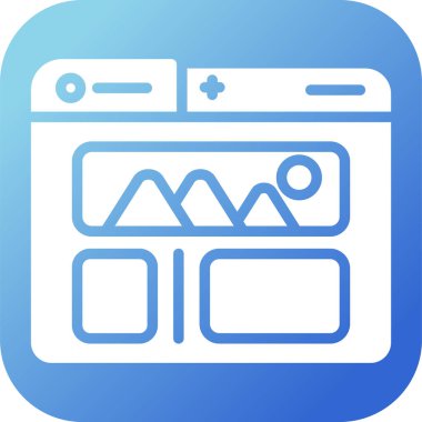 Kullanıcı Arayüzü Web simgesi vektör çizimi