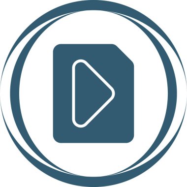 video dosyası simgesini, vektör çizim  