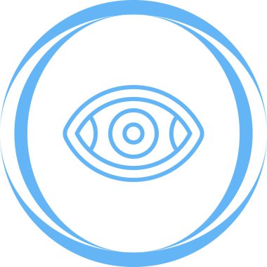 Göz. Web simgesi basit illüstrasyon 