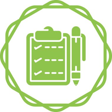 kalem simgesi, vektör illüstrasyonlu not defteri  