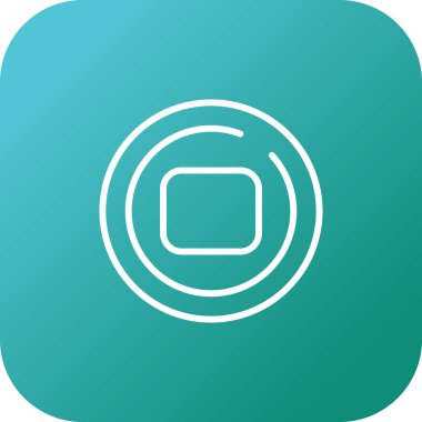 Çember Web simgesi vektör illüstrasyonunu durdur