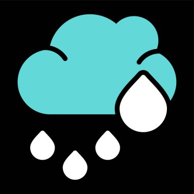 Bulut. Web simgesi basit illüstrasyon 