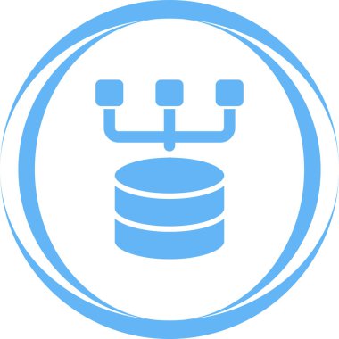 veritabanı. Web simgesi basit illüstrasyon 
