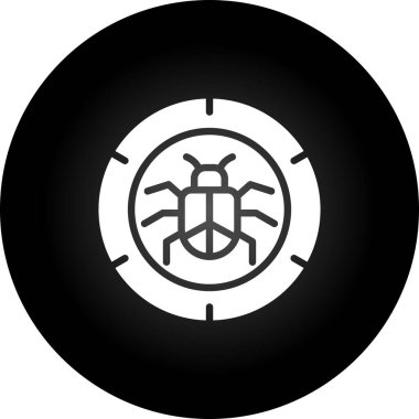 Hata ayıklayıcı ağ simgesi vektör çizimi