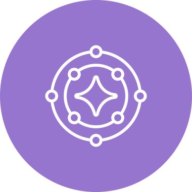 Yıldız simgesinin vektör illüstrasyonu