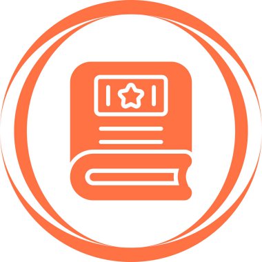 dergi simgesi, vektör illüstrasyonu basit tasarım