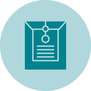 belge dosya simgesi, vektör illüstrasyonu 