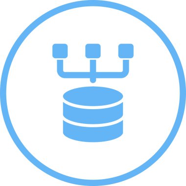 veritabanı. Web simgesi basit illüstrasyon 