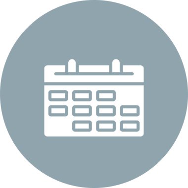 Takvim simgesi, vektör çizimi 