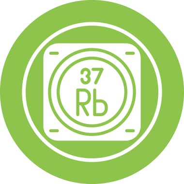 Periyodik tablonun metal kimyasal elementinin web illüstrasyonu