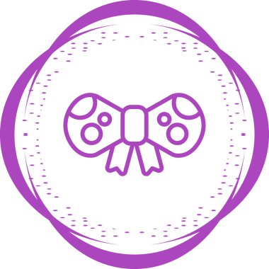 kurdeleli yay simgesi, web illüstrasyonu