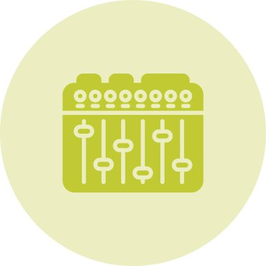 Ses Karıştırıcı simgesinin vektör çizimi 