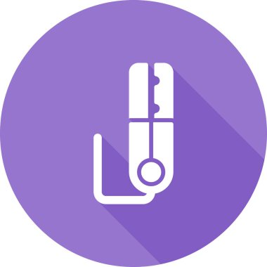 Zemin Clamp ağ simgesi vektör illüstrasyonu 