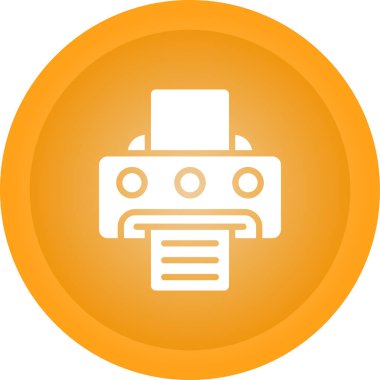 Yazıcı. Web simgesi basit tasarım