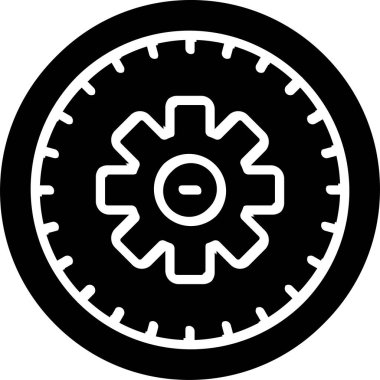 zaman yönetimi simgesi, vektör illüstrasyonu