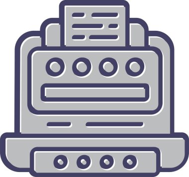 Office yazıcı simgesini, vektör çizim