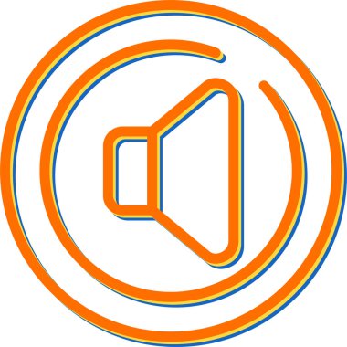 Spike Circle simgesi, vektör illüstrasyonu 